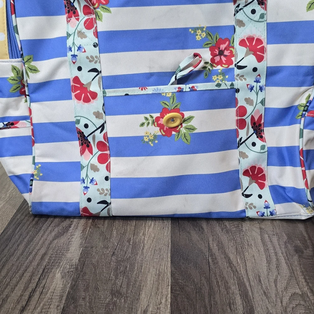 Matilda Jane Floral Striped Baby Bag